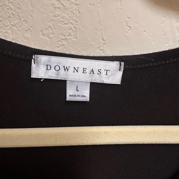 DownEast Black Long Sleeve Top - Picture 2 of 3